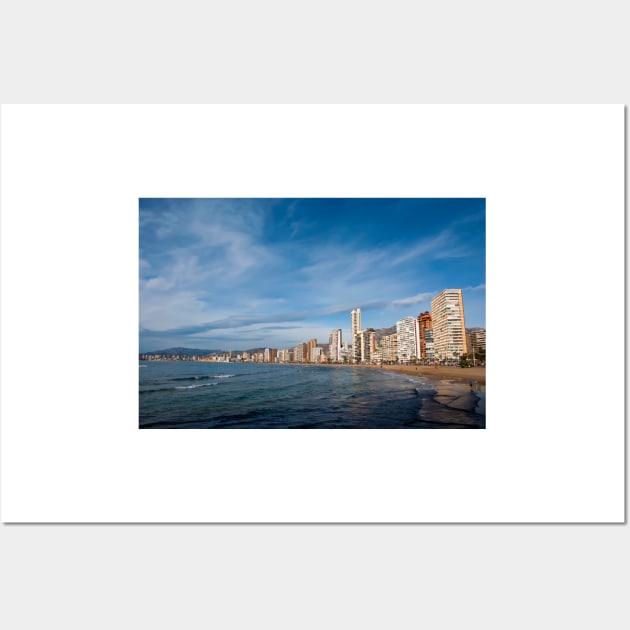 Benidorm Levante Beach Costa Blanca Spain Wall Art by AndyEvansPhotos